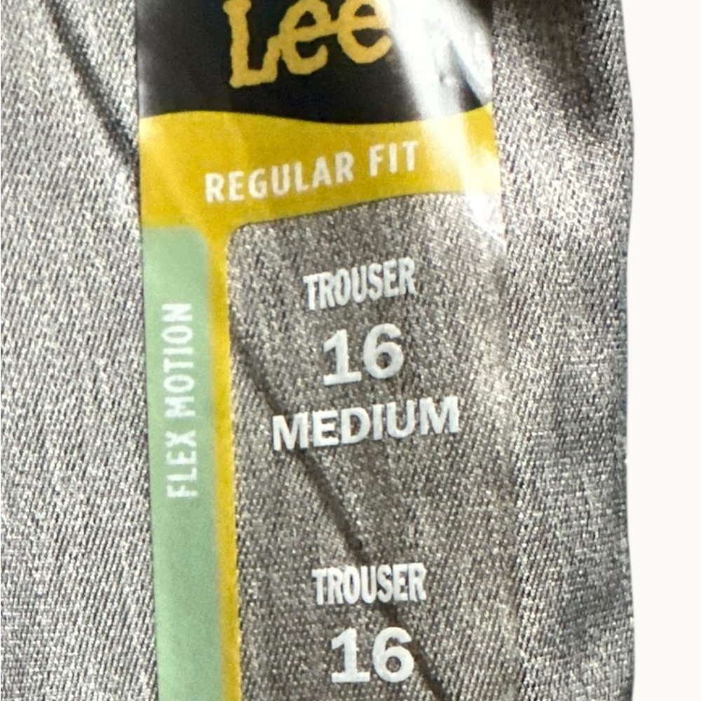 Lee Women’s Regular Fit Mid-Rise Trouser Pants – Gray – Size 16 – New With Tags - Picture 11 of 11